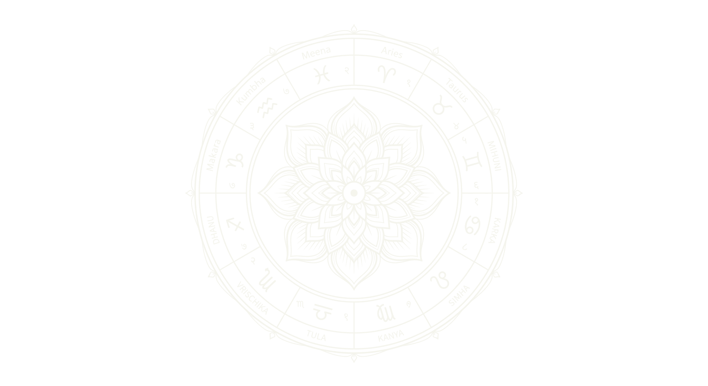 Yantra de lótus com anel zodiacal, motivo védico